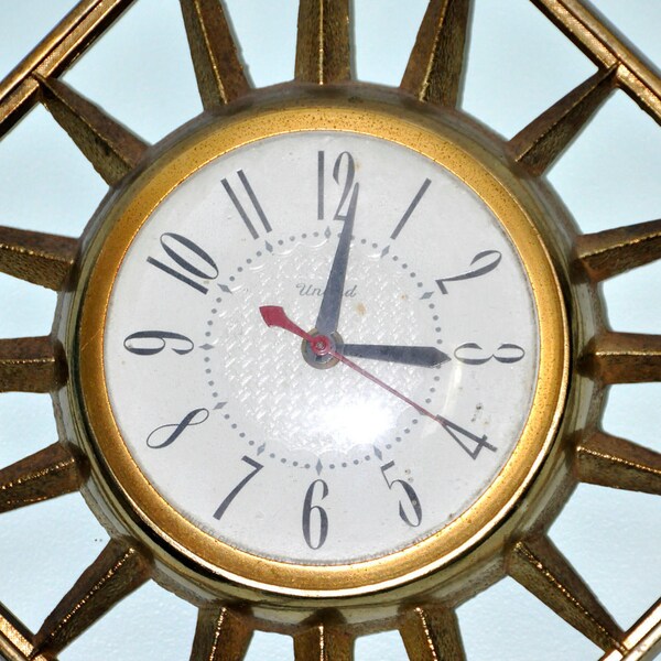 1960s Electric Clock - United Clock Corp Brooklyn New York model 81