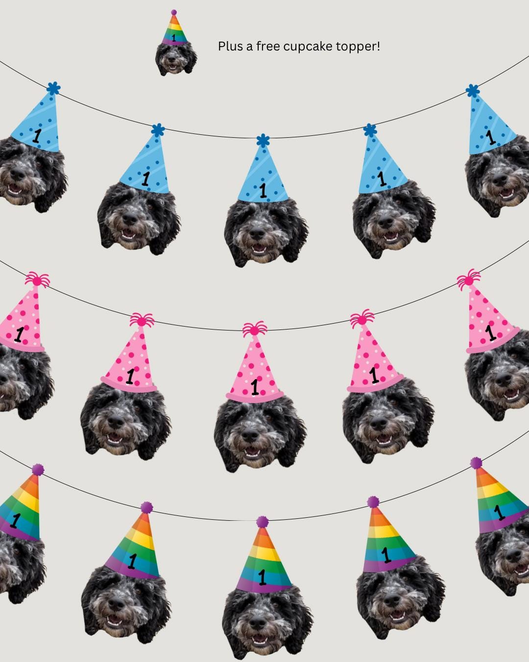Striscione Compleanno Cane – Decorazioni A Tema Con 12 Cuccioli E Banner Happy Birthday – Perfetto Per Feste Di Compleanno, Cani E Eventi A Tema
