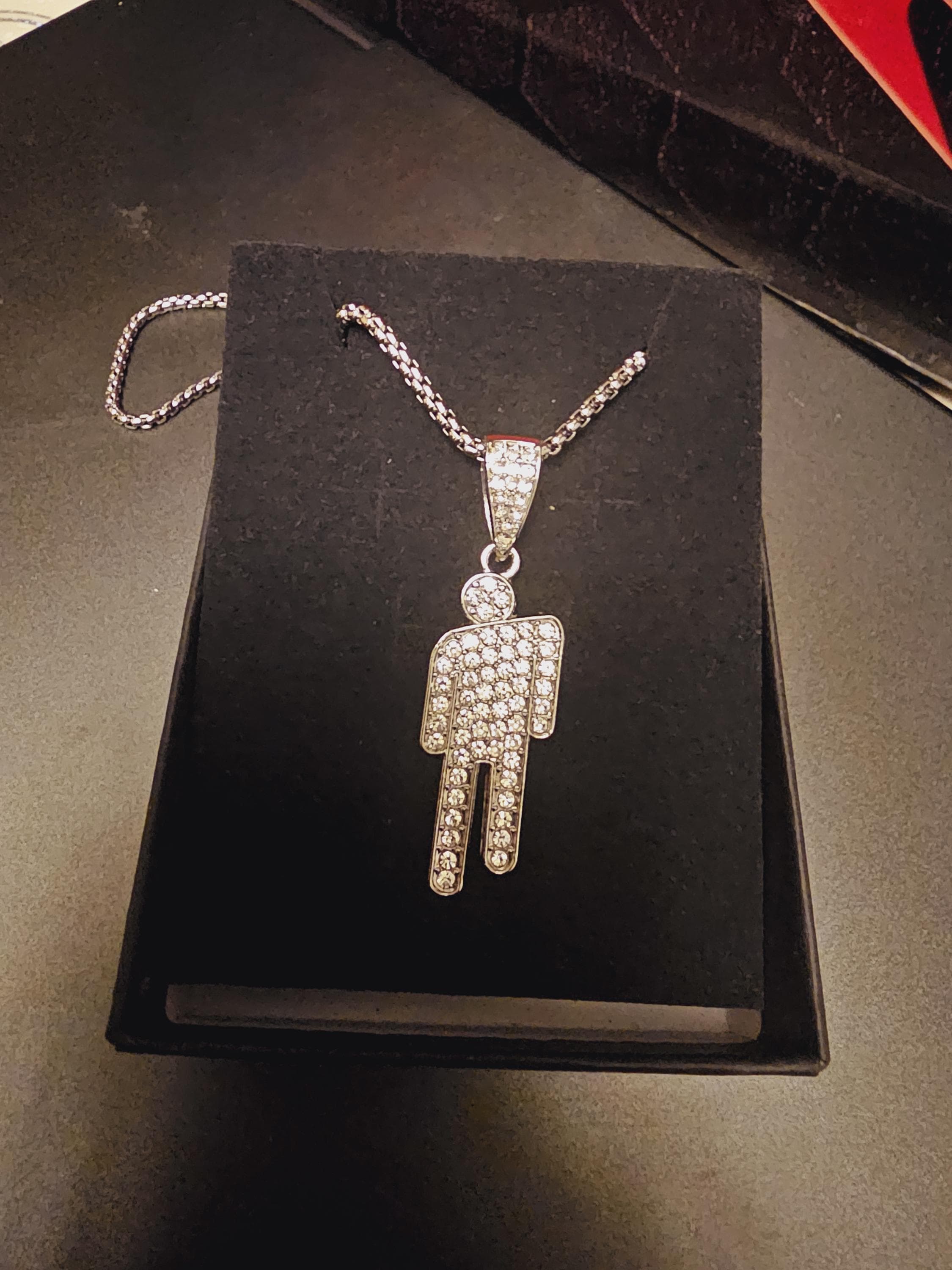 Buy Billie Eilish Blohsh Inspired Necklace Silver Zircon Screwhead