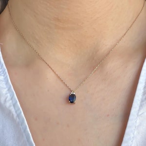14K Gold Teardrop Gemstone Necklace: Diamond, Ruby, Emerald, Sapphire Pendant
