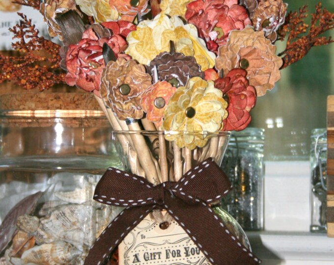 Custom Paintbrush Bouquet Shabby Chic Home Decor Perfect Gift Idea Etsy