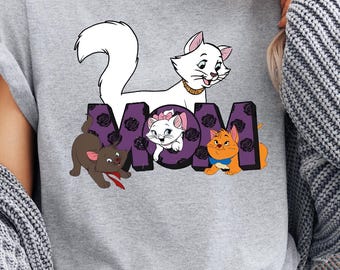 Cat Mom Shirt, Mom life Shirt, Disney Marie Cat Mom Shirt, Disney Cat Mom Tee, Cat Mom To Be Shirt, Mama To Be Shirt, Mom Life Shirt