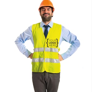 Custom Safety Vests with Logo, Company Vest, Safety Green Orange Vests, High Visibility Vests, Business Shirts, Logo Vests Your Logo