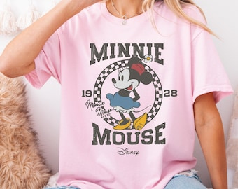 Retro Minnie Mouse Shirt, Vintage Minnie Shirt, Disney Vacation Shirt, Disneyland Minnie Shirt, Magic Kingdom Shirt, Classic Minnie Tee
