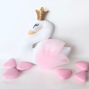 Favors Swan Swans with hanger or key ring baptism birth communion confirmation graduation etc..