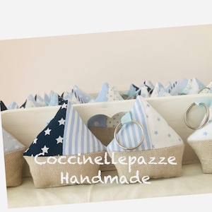 Bomboniere Boats Keychain Boat Baptism Birth Communion Confirmation Graduation Colors on Request