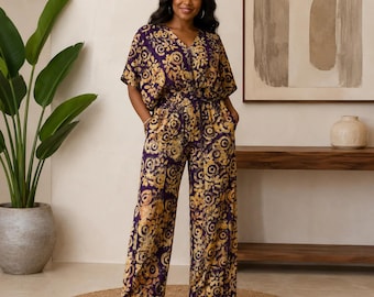Adire Crepe Two-Piece Set