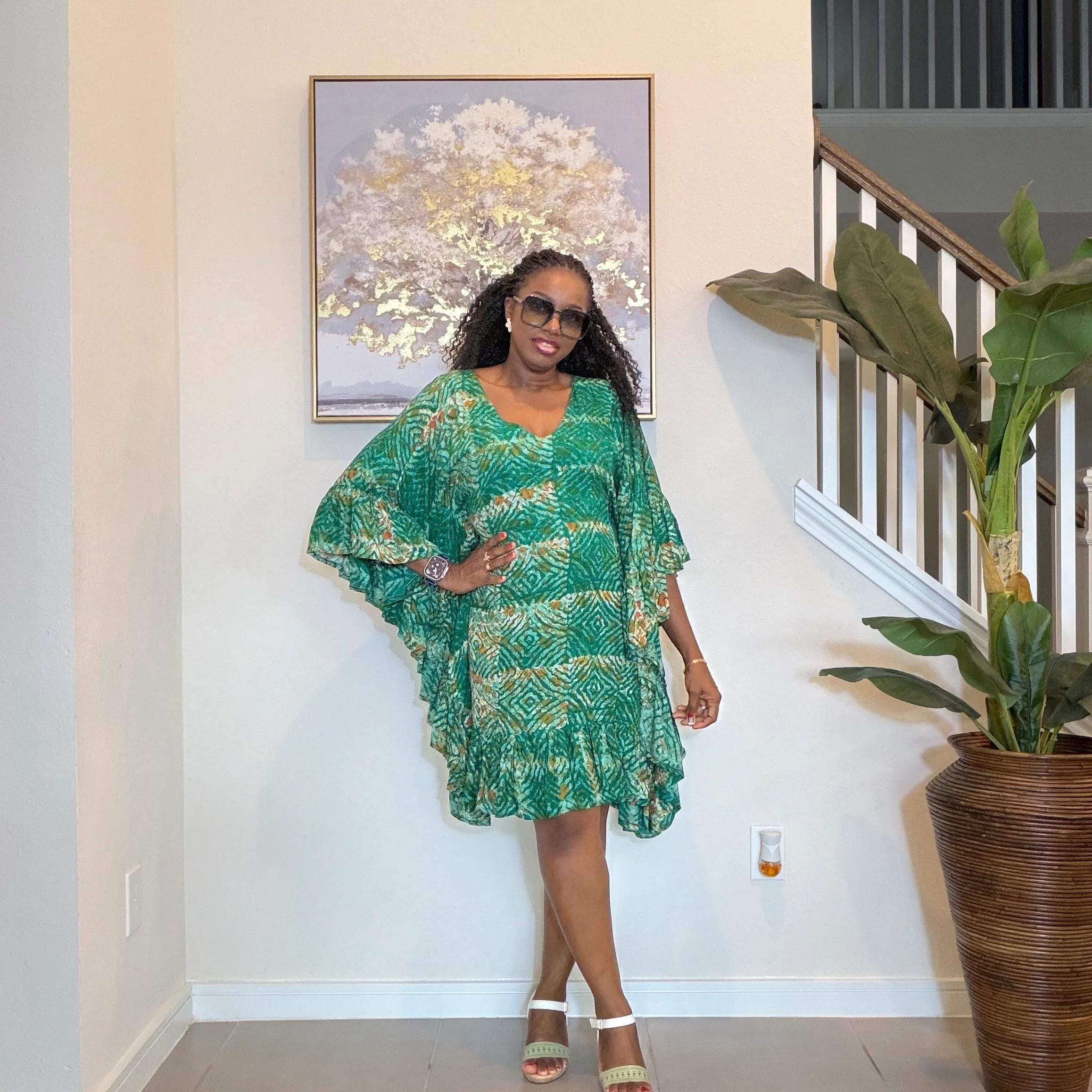 Casual Emerald Green Dress - Etsy