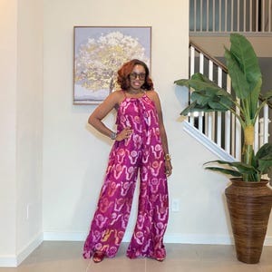 Adire Jumpsuit med vida ben