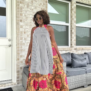 African Print Dress, Ankara Long Dress, African Maxi Dress for women, African Wedding Attire, African Clothing, Afrocentric fashion