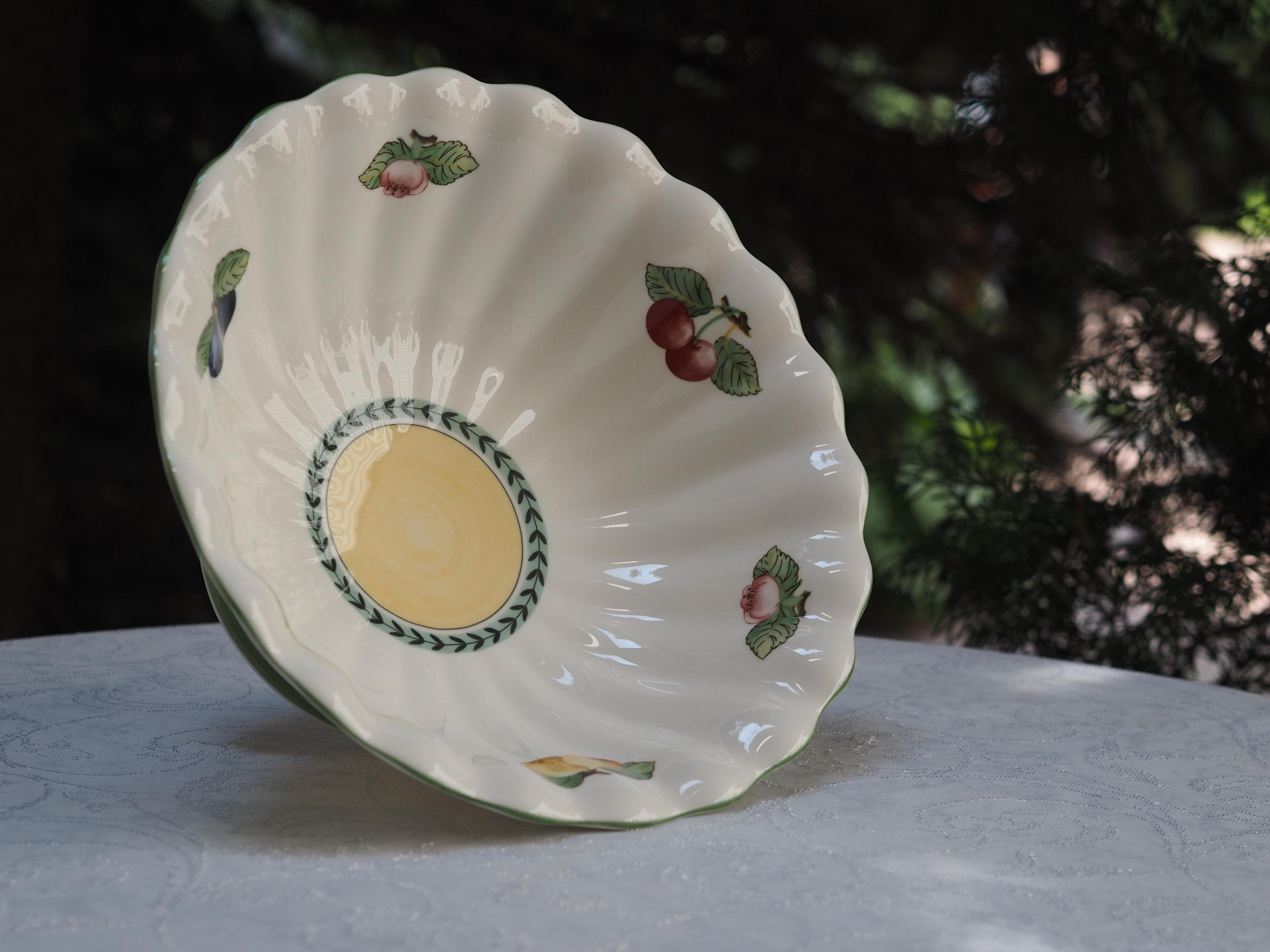 ビレロイ＆ボッホ フレンチガーデン フルーレンス 大型脚付きフルーツ