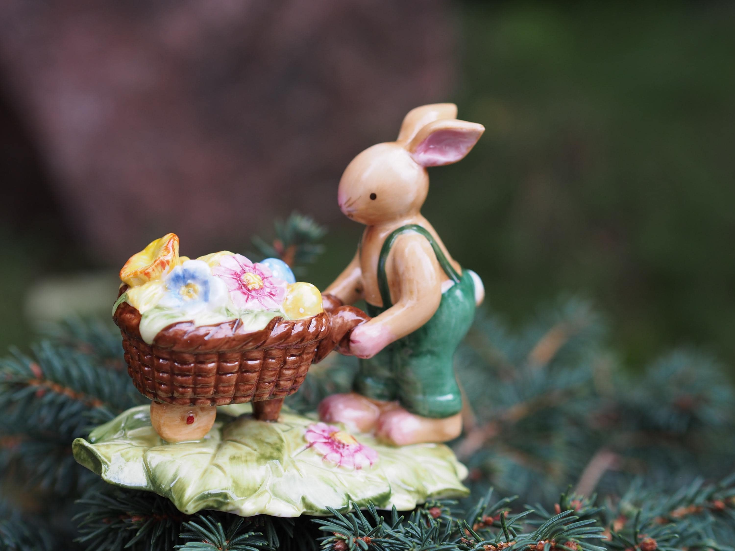 Villeroy & Boch Bunny Family Bunny With Wheelbarrow - Etsy Ireland
