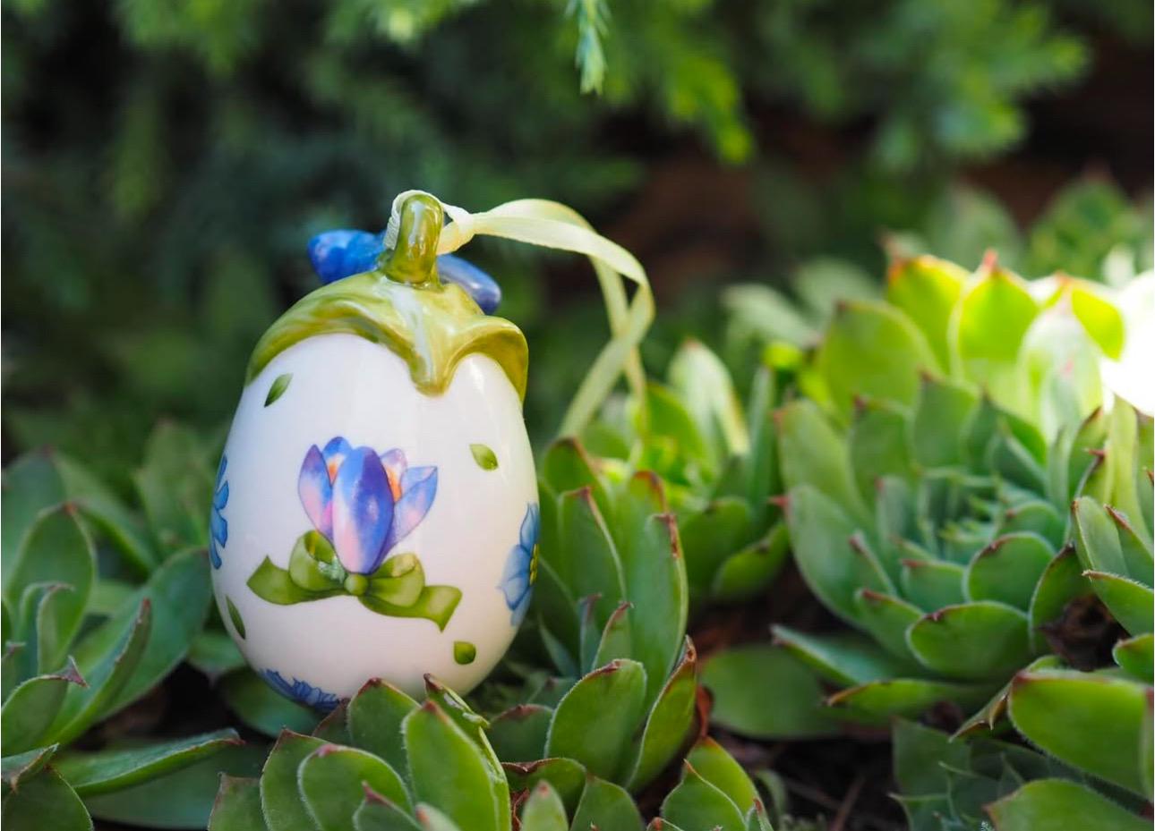 Villeroy Boch 1 x Spring Egg Marienkäfer mit Rosa Blumen Villeroy Boch 1 x Spring Egg Marienkäfer mit Rosa Blumen