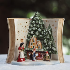Villeroy & Boch Brinquedos de Natal Lanterna de livro aberto - Tealight raro