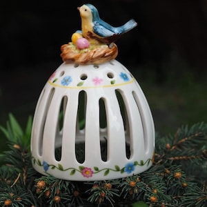 Lindo castiçal decorativo de primavera Villeroy & Boch, porta-velas, muito raro