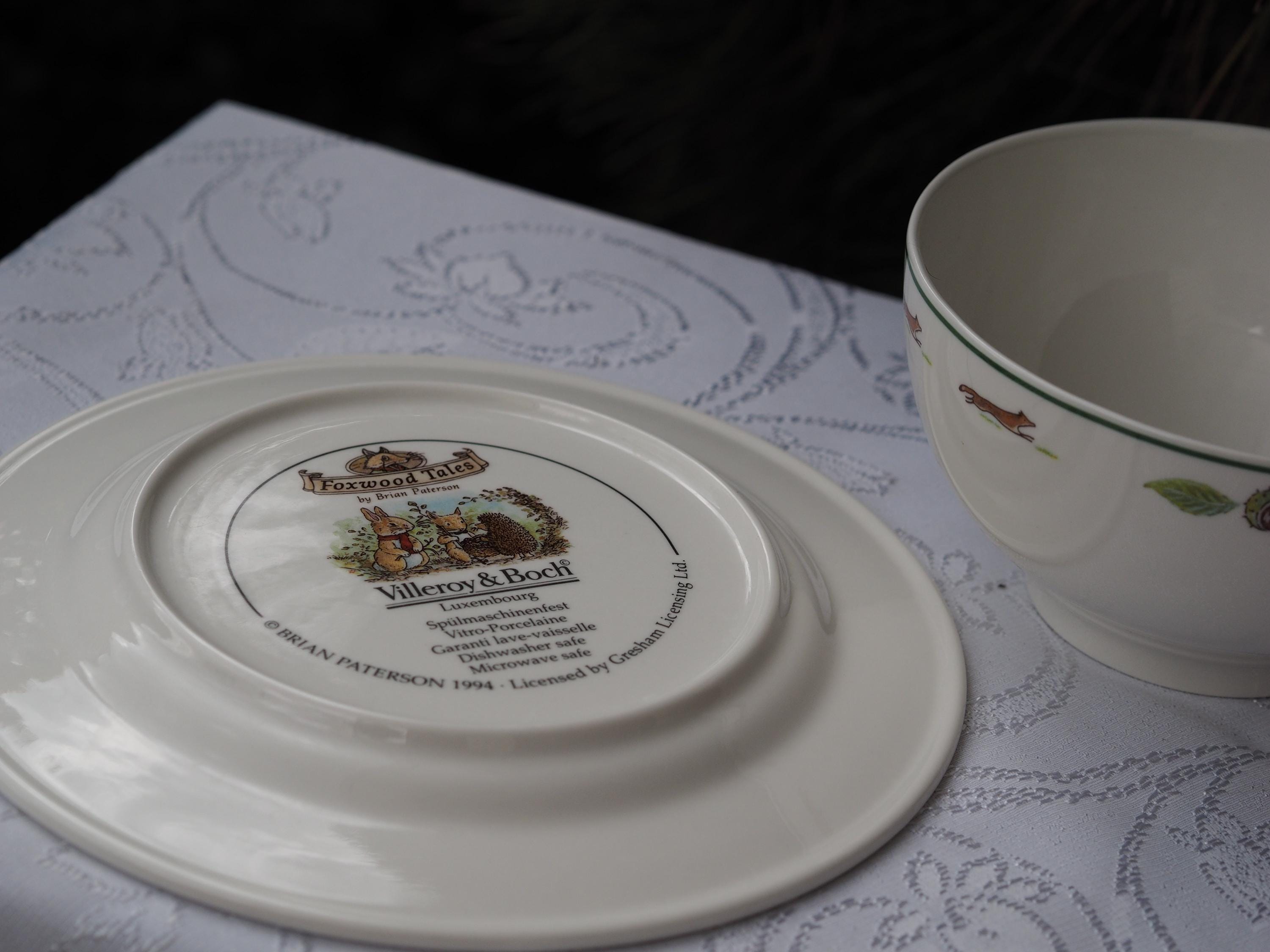 Set of 2 Salad Plate and Bowl Villeroy & Boch Foxwood Tales - Very