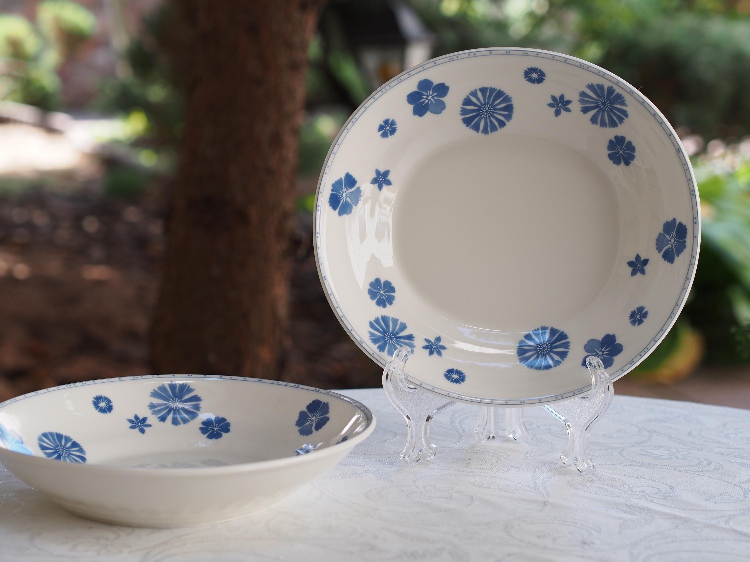 ビレロイアンドボッホ　皿　ファームハウスタッチ　プレート　ブルーフラワー　青 Villeroy Boch Farmhouse Touch - Etsy