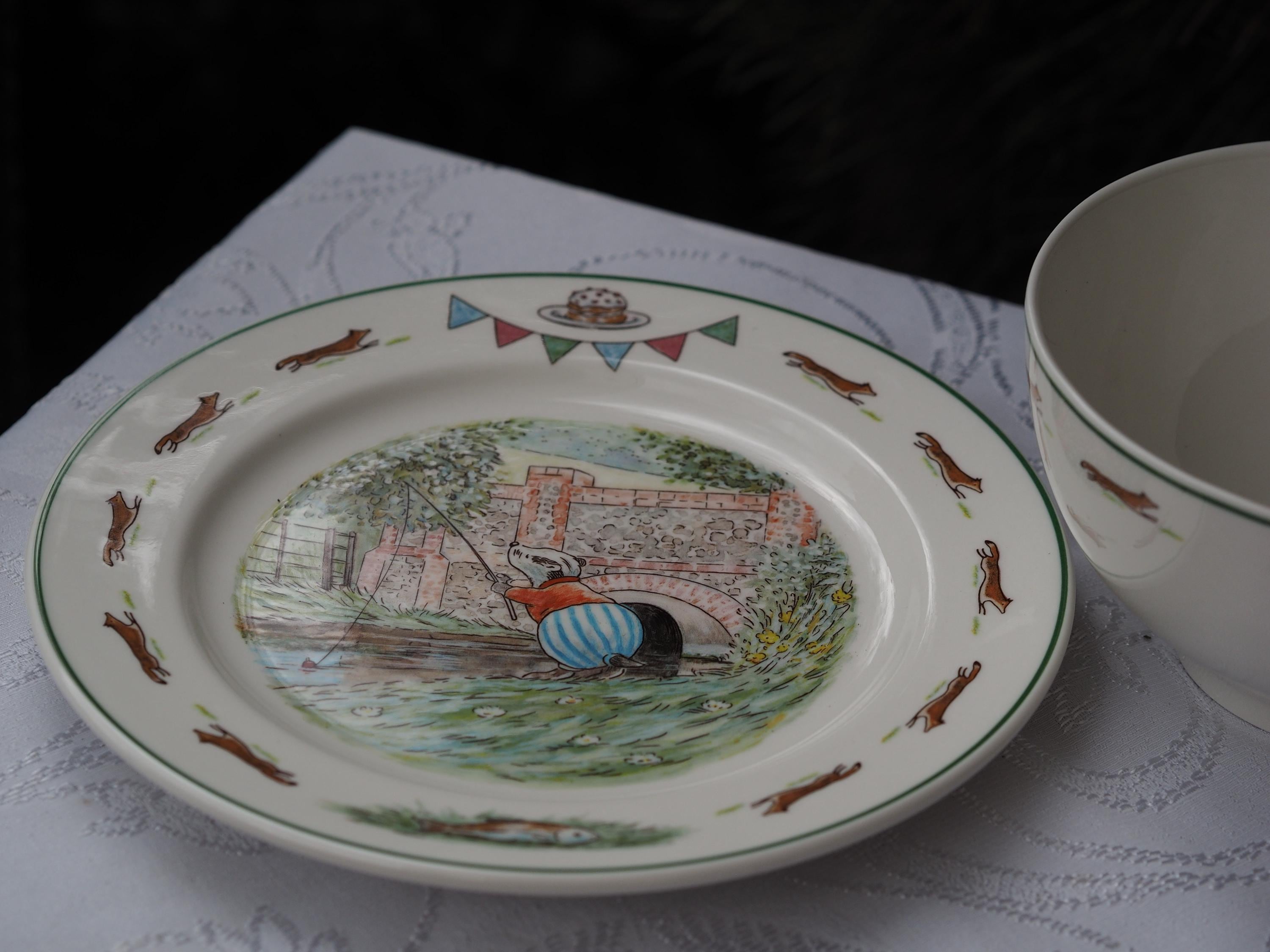 Villeroy&Boch Foxwood Tales 皿 2枚 1994 Set of 2 Salad Plate and Bowl Villeroy & Boch Foxwood Tales - Very