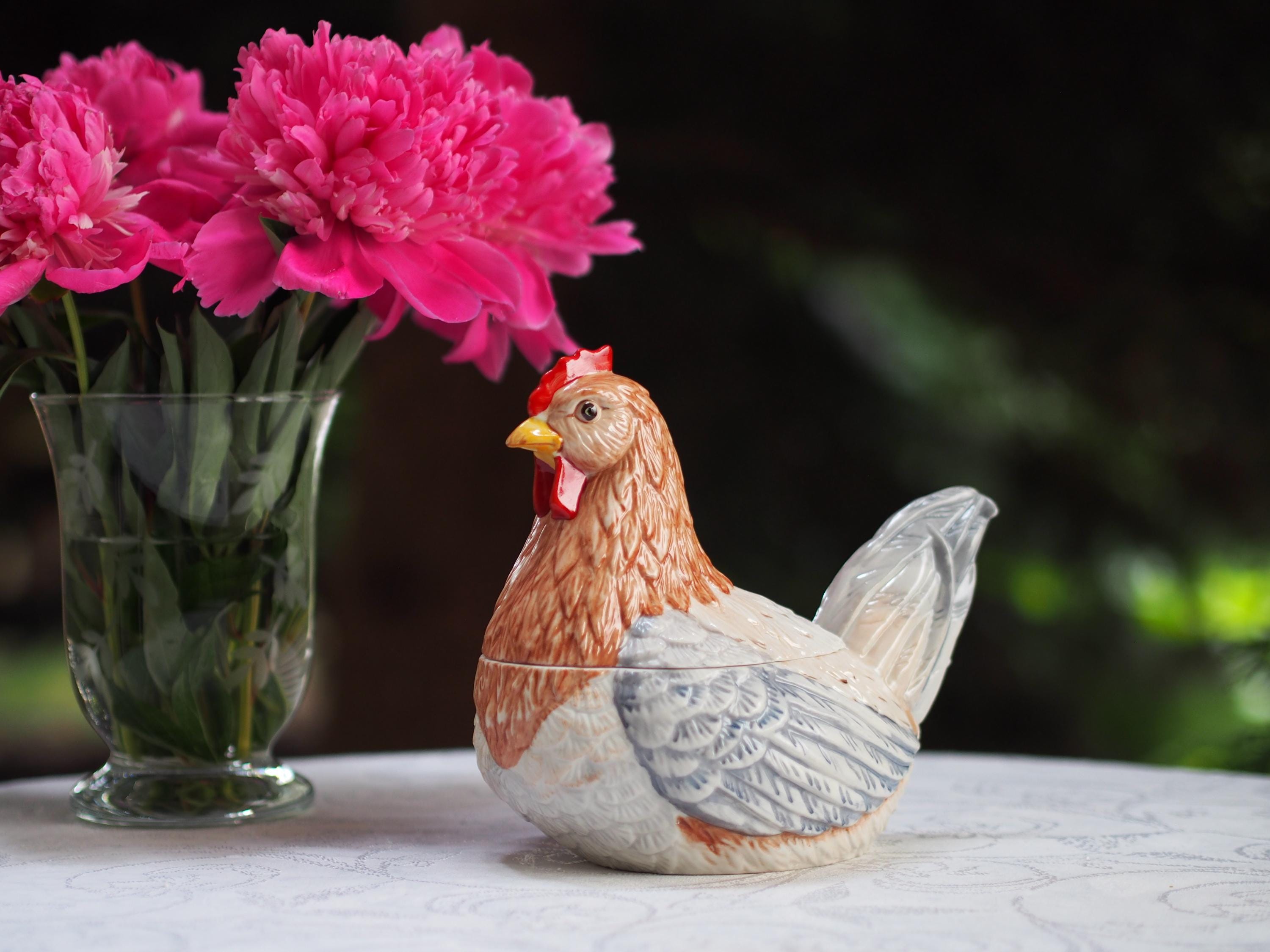 Villeroy&Boch スプリングデコレーション 小物入れ Villeroy & Boch Farmers Spring Box Hen - Ester Jar - Hen Jar
