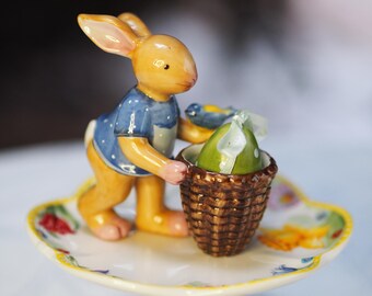 Villeroy & Boch Bunny Family Figure - Rare - Etsy