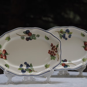 2er-Set ovale Servierplatten aus der Cottage Country Collection von Villeroy & Boch – 29 cm