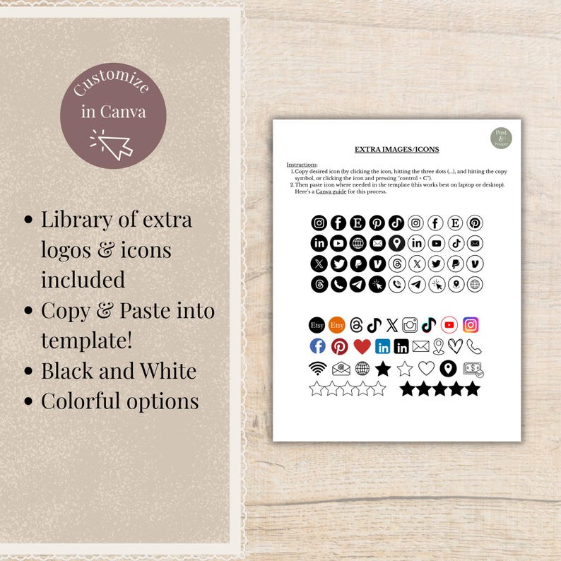 Editable Box Label Template, Custom Packaging Sticker for Small ...