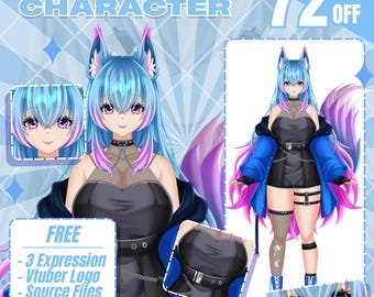 Custom vtuber model | Vtuber commission | Live2d model commission | Vtuber assets | Vtuber PngTuber | Vtuber rigging | Ready to use