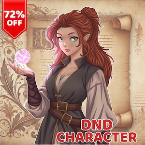 CUSTOM DND Charakter, DnD Charakter Portrait, Dungeons and Dragon, DnD Charakter Sheet, DnD Geschenk, Vatertagsgeschenk