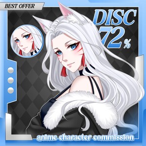 Custom anime commission, Anime Art Commission, Anime Character, Anime Pfp, Custom Anime Couple, Anniversary Gift, Birthday Gift, Commission