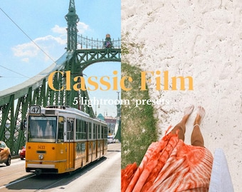 5 classic analoge film presets | mobile lightroom presets | aesthetic film | Retro Grain Presets | Preset film look