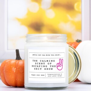 Funny coworker farewell candle gift for friend leaving job goodbye gifts for coworker leaving a job sarcastic candle boss leaving job moving
