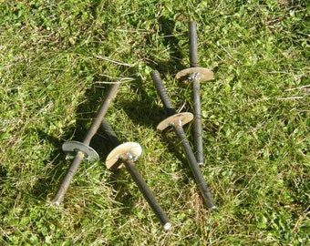 Metal Glass Balloon Display Stand Insert, 8", fits inside a 1/2” copper pipe not included