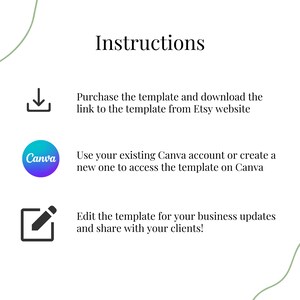 Digital branding template available for instant download. No physical product, easy to access and edit immediately after purchase.