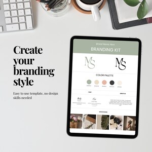 Mood board featuring brand inspiration images, textures, and elements to create a visually cohesive aesthetic.
