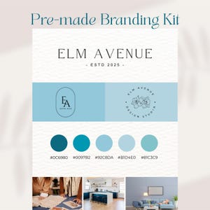 Modern Branding Kit, Mini Branding Kit, Brand Identity Kit, Branding Canva Template, Branding Kit Small Business, Business Branding Bundle
