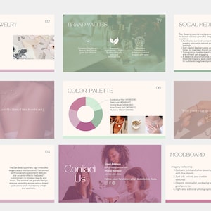 Brand Guidelines Template, Pre Made Branding Template, Canva Template, Brand Usage Guide, Brand Identity Guidelines, 18 Slides, Style Guide