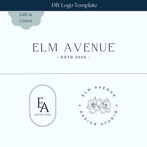 Modern Logo Template, Premade Logo, Text Logo, Simple Logo Branding, Custom Branding, DIY Logo, Editable Text Logo, Logo for Small Business