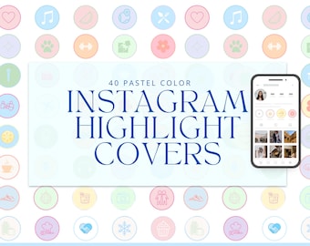 Portadas para historias destacadas de Instagram en tonos pastel boho, editables en Canva (descarga digital)