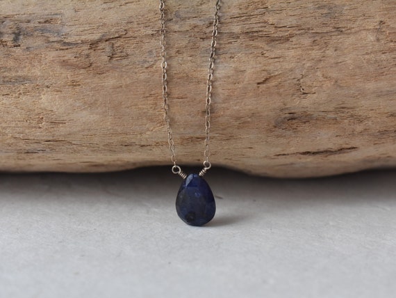 gemstone necklace briolette teardrop blue sapphire gems layer sterling silver gemstone necklace briolette teardrop blue sapphire gems layer sterling silver