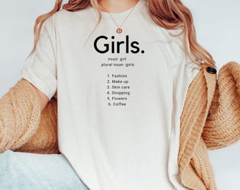 Girls Definition Graphic Tee, Feminist  T-Shirt