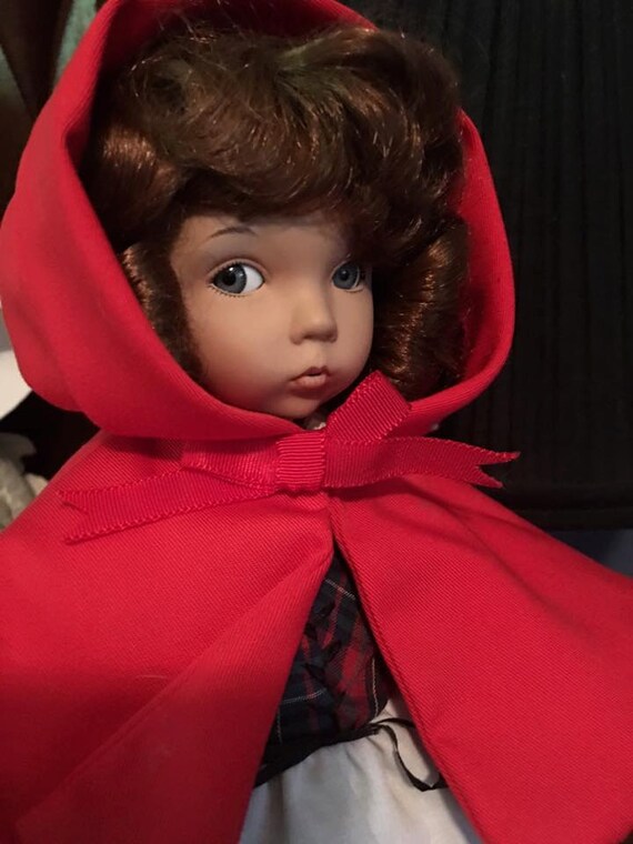 little red riding hood porcelain doll