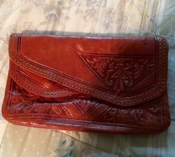 Vintage Leather Wallet / Vintage Brown Leather Wallet /Vintage Etsy