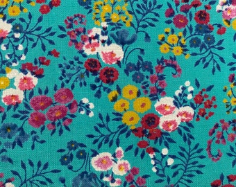 Vintage Europese katoenen stof met bloemen - quilten - gratis verzending