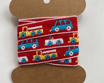 Vintage Europese kinderen autobus vrachtwagen lint trim grensband - gratis verzending