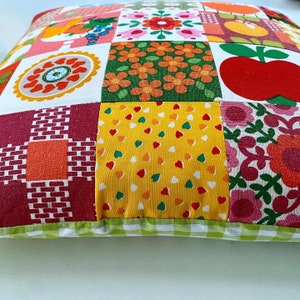 Cushion cover made out of vintage fabrics by koosidesign apple free shipping image 5