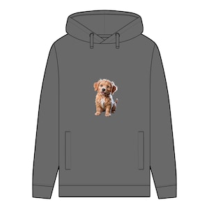 Cute Dog Men&#39;s Organic Hoodie - Perfect for Pet Lovers, Cozy Sweatshirt for Dog Owners, Gift for Animal Lovers, Casual Wear, Ideal for