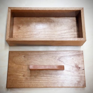 Cherry and Alder Heirloom Wooden Box for Keepsakes, Artwork, Photographs, Laudanum and Jewelry