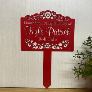 Personalized Memorial Tree Marker, Loss Of Loved One Memorial Stake, Remembrance Stake, Tree Memorial Plaque, In Loving Memory Gift