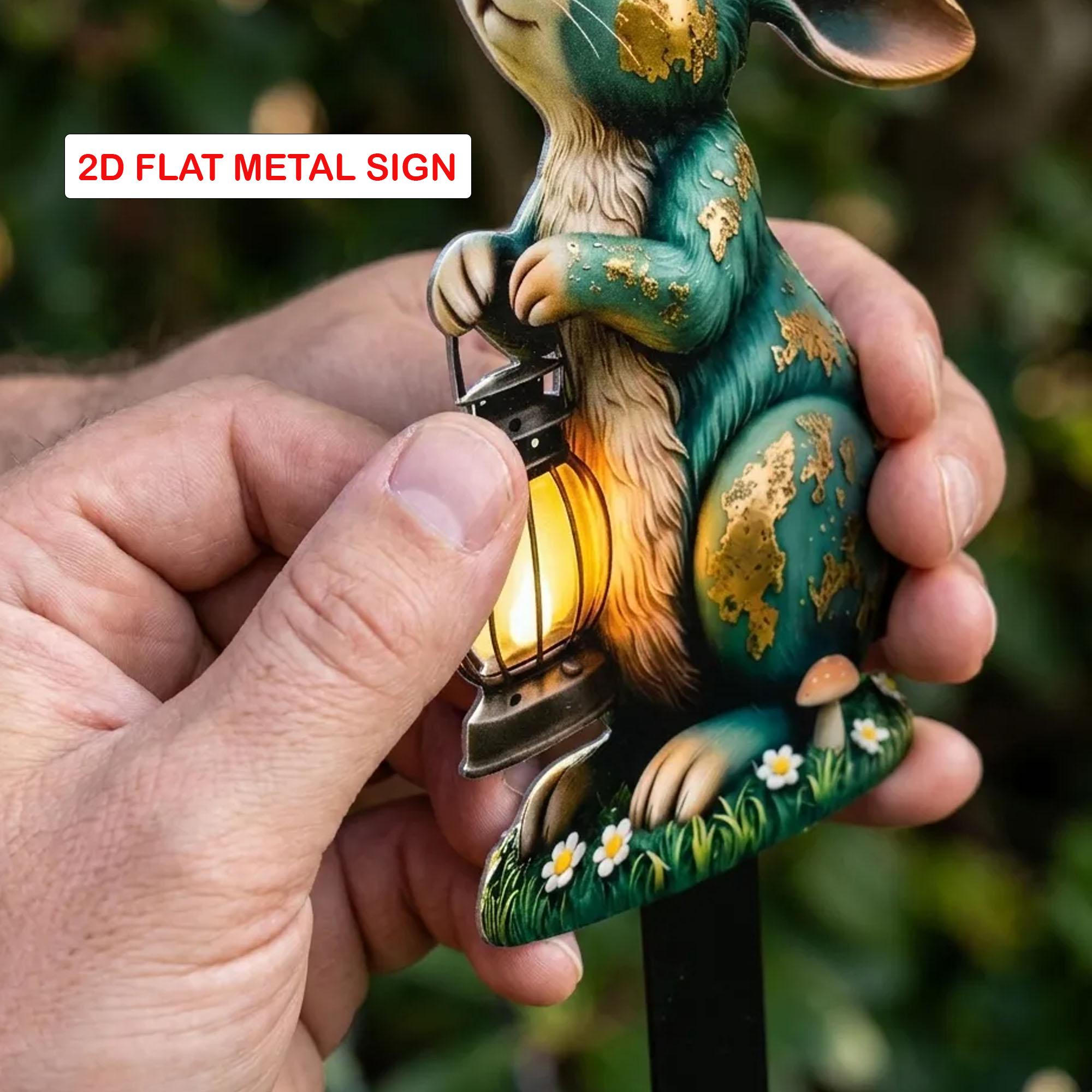 Carnivorous Plant Garden Stake, Venus Flytrap Metal Yard Art