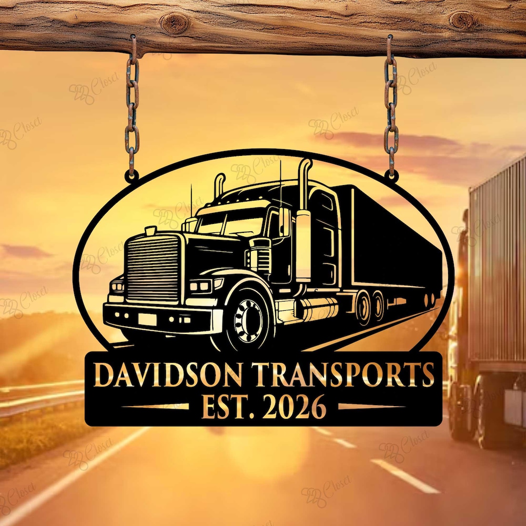 Custom Truck Metal Sign: Personalized Truck Company Decor - Etsy
